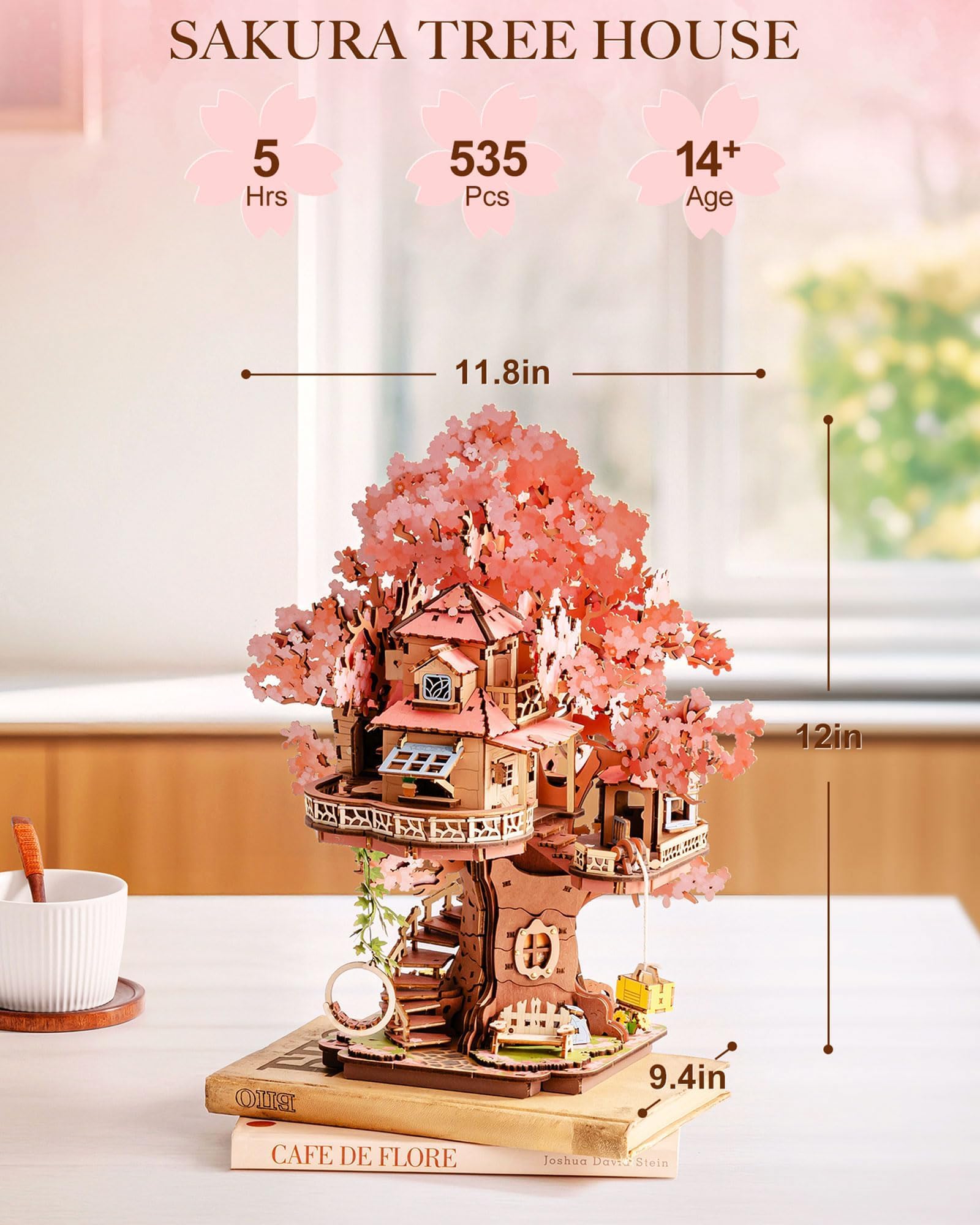 Amazon | Rolife DIY ミニチュアハウスキット 桜の木の家 12インチ 3D